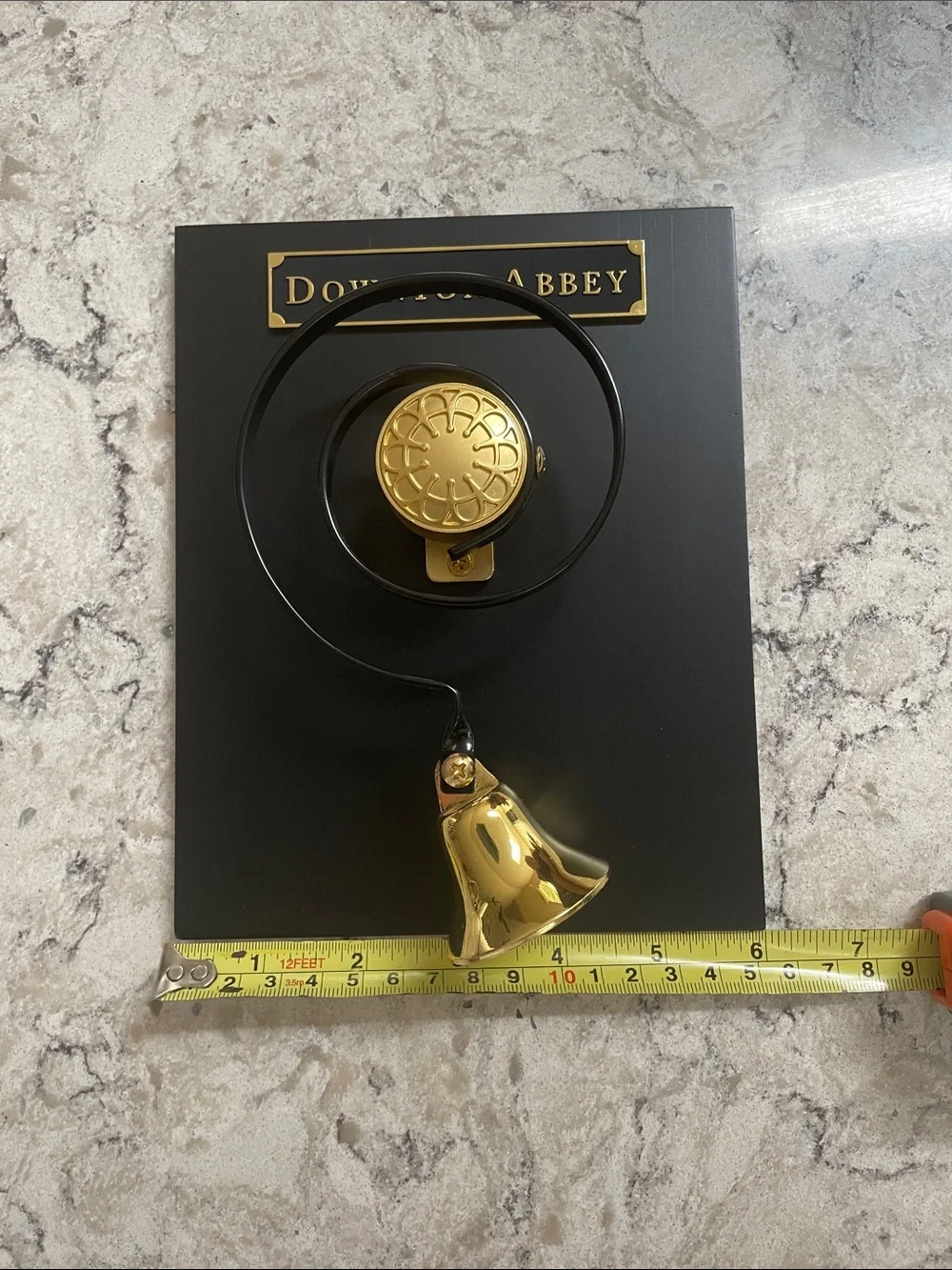 Downton Abbey Decorative Door Bell - Gold & Black